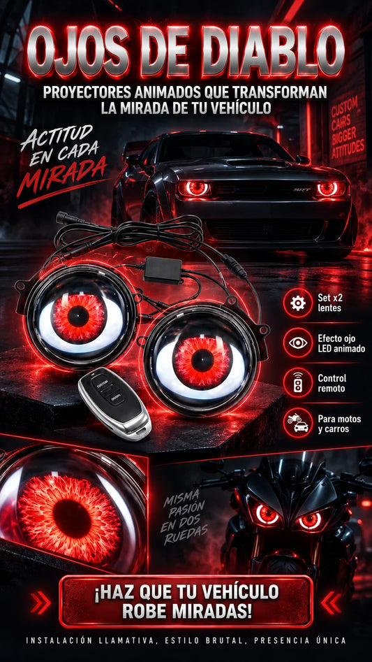 Ojos de diablo led